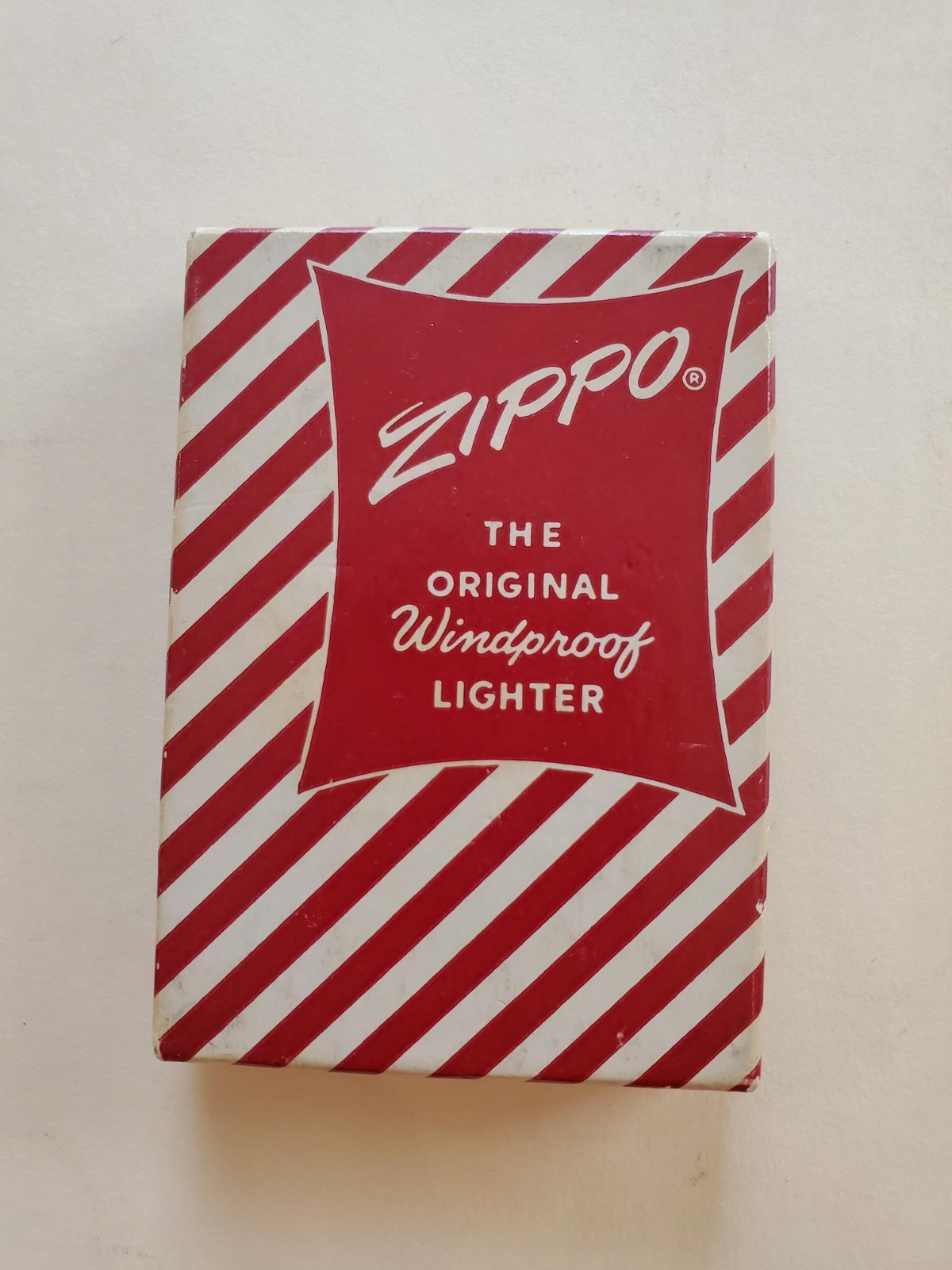 Vintage 1950s Brushed Chrome ZIPPO Un-Used Lighter in Original Box Pat 2517191 Vintage 1950s Brushed Chrome ZIPPO Un-Used Lighter in Original Box Pat 2517191