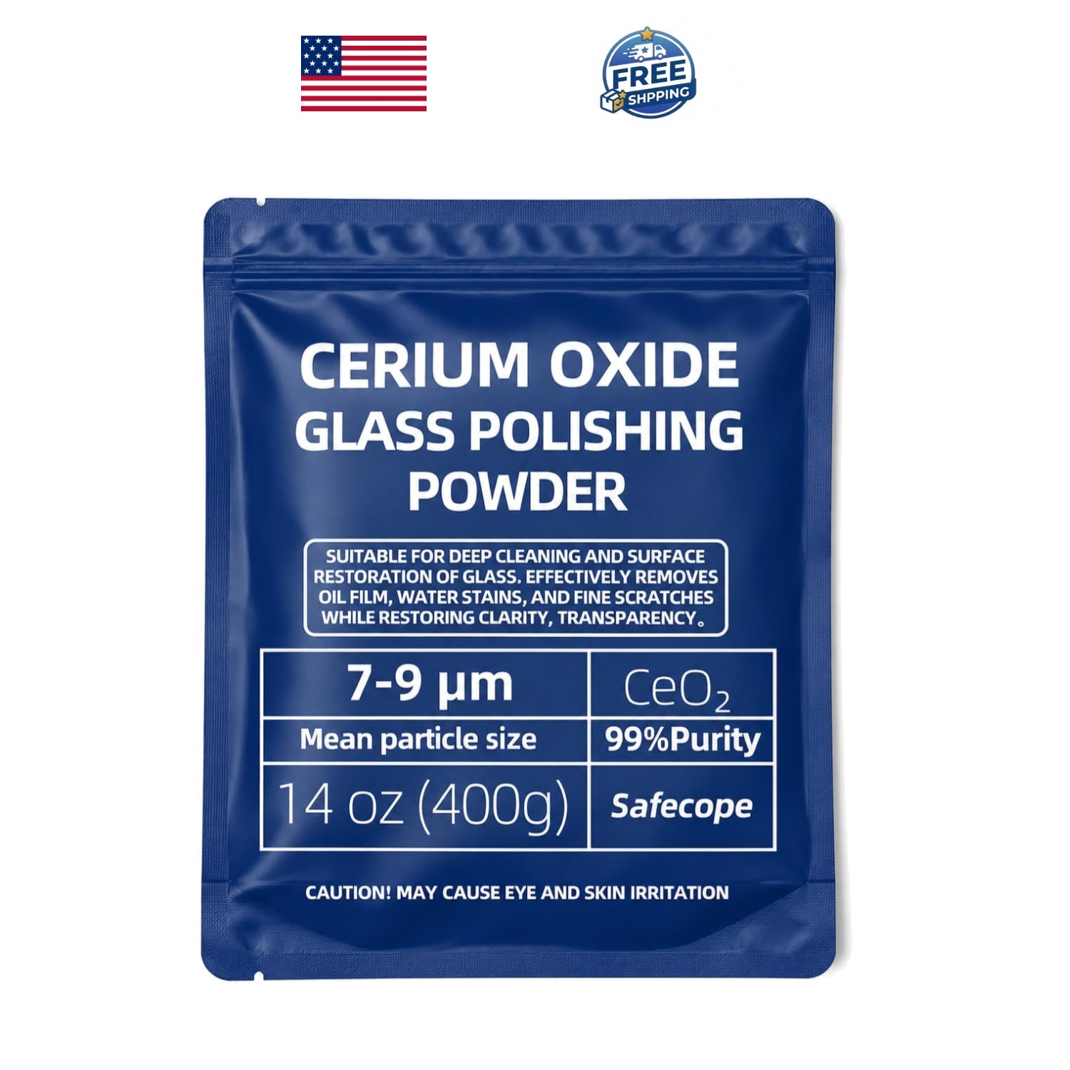 14 oz Glass Polishing Powder - Effective for Deep Cleaning & Surface Restoration 14 oz Glass Polishing Powder - Effective for Deep Cleaning & Surface Restoration