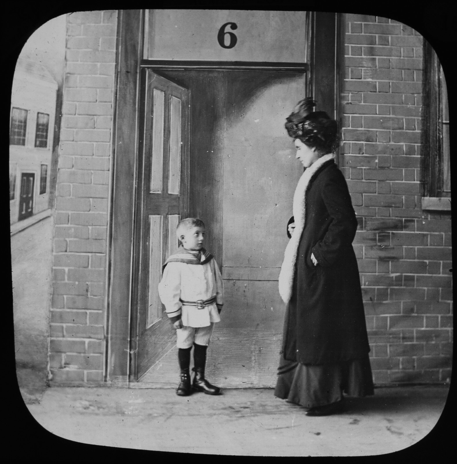 ANTIQUE Magic Lantern Slide ALMOST LOST NO15 C1890 PHOTO VICTORIAN STORY ACTORS ANTIQUE Magic Lantern Slide ALMOST LOST NO15 C1890 PHOTO VICTORIAN STORY ACTORS