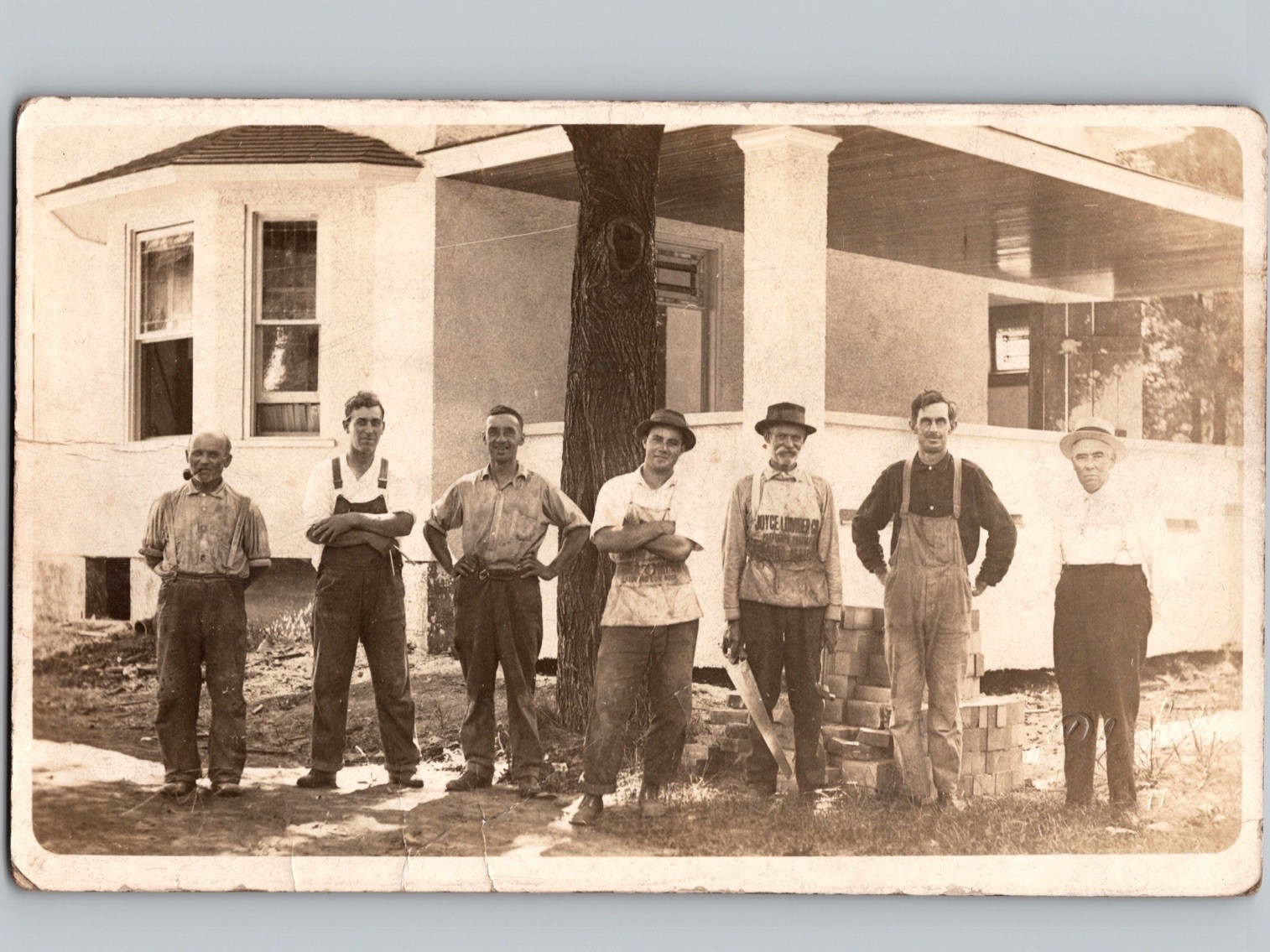 c1910 Justice Lumber Co Occupational DEWITT Iowa IA Clinton County Low Moor RPPC