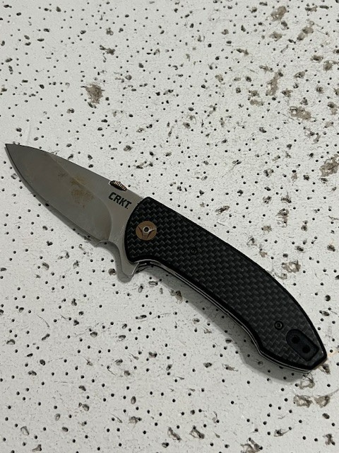 CRKT Avant Ochs Design 4620 Flipper plain Edge Folding Pocket knife —-
