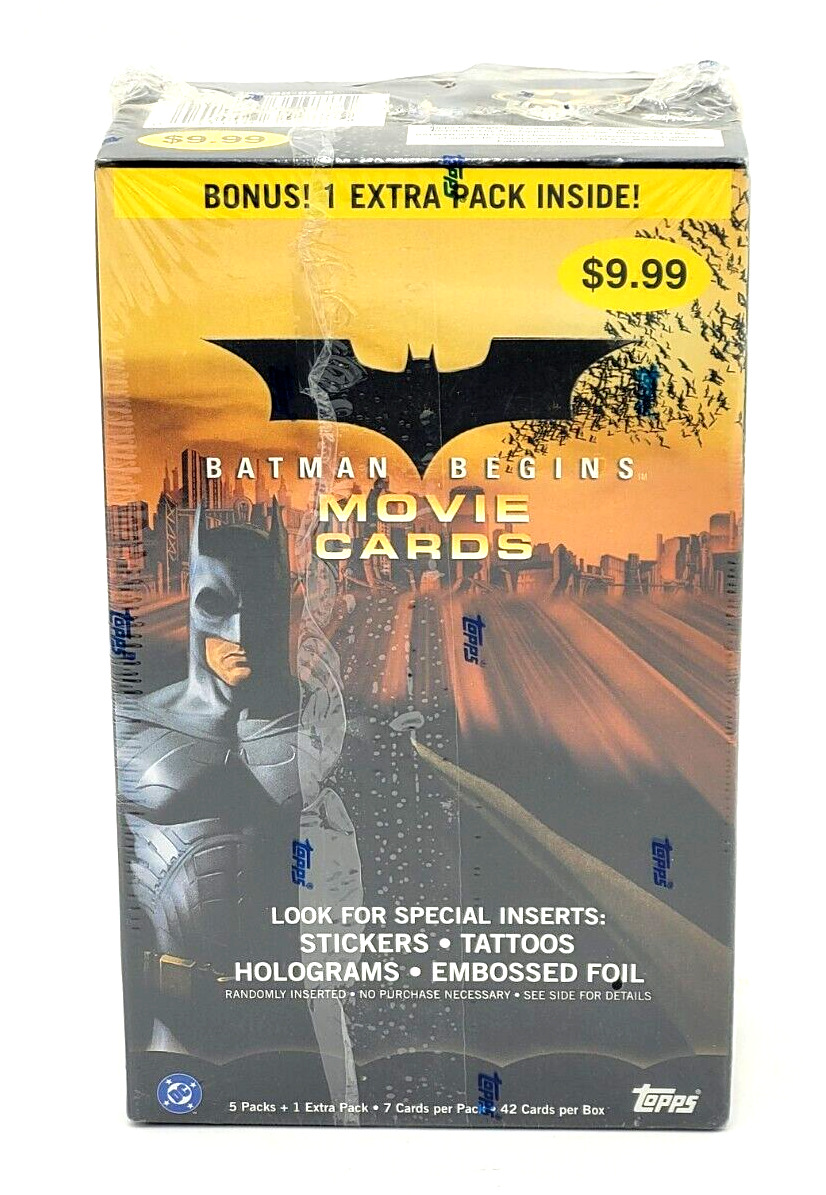 2005 Topps Batman Begins Movie Blaster Box Trading Cards Factory Sealed