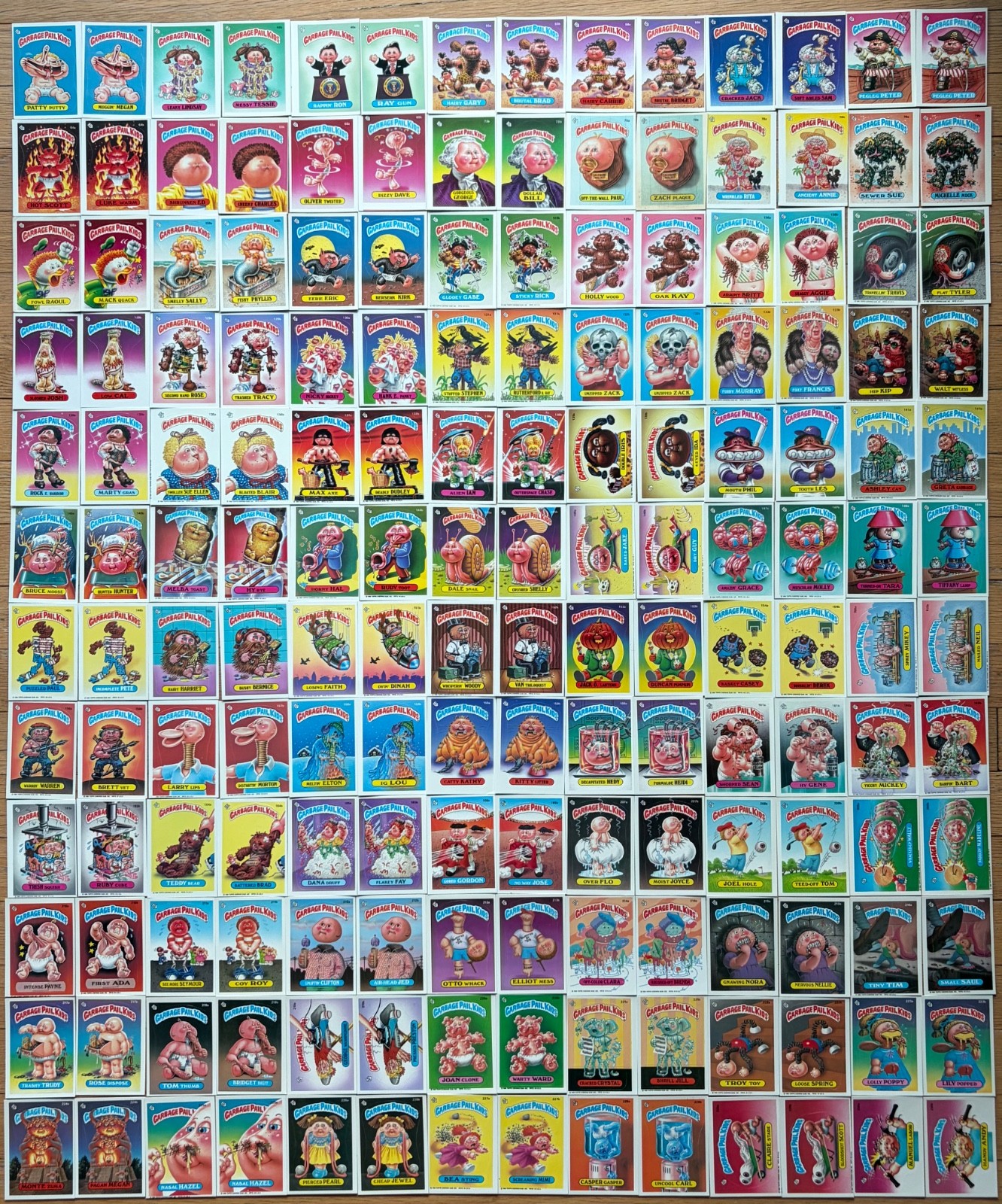 Vintage 1980\'s Garbage Pail Kids Original Series Card Lot 168 Cards A/B Pairs Vintage 1980\'s Garbage Pail Kids Original Series Card Lot 168 Cards A/B Pairs