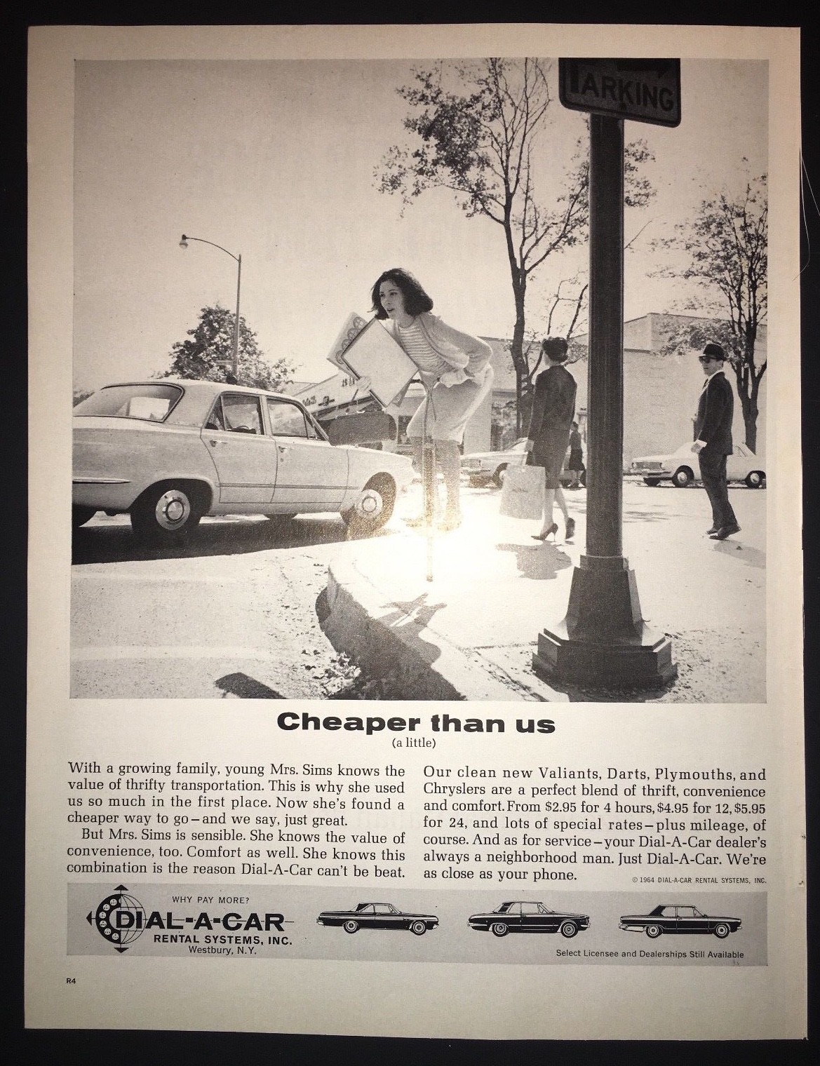 Life Magazine Ad DIAL-A-CAR Rental Systems 1964 Ad Life Magazine Ad DIAL-A-CAR Rental Systems 1964 Ad