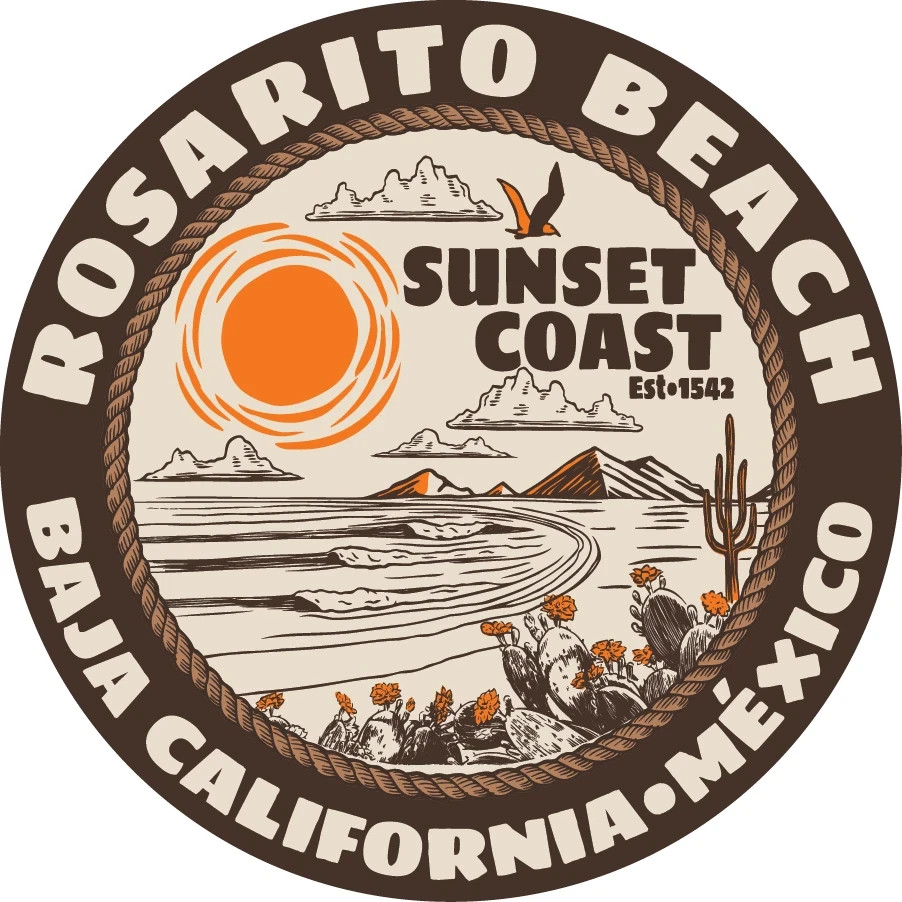 T37 Rosarito Beach, Baja CA Travel Souvenir Logo Nice Refrigerator Magnet