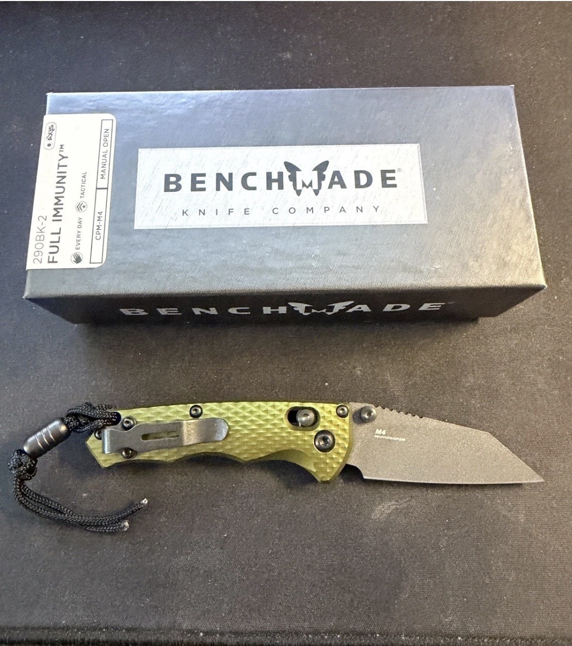 New Benchmade 290BK-2 Full Immunity Woodland Green Aluminum Wharncliffe Knife New Benchmade 290BK-2 Full Immunity Woodland Green Aluminum Wharncliffe Knife