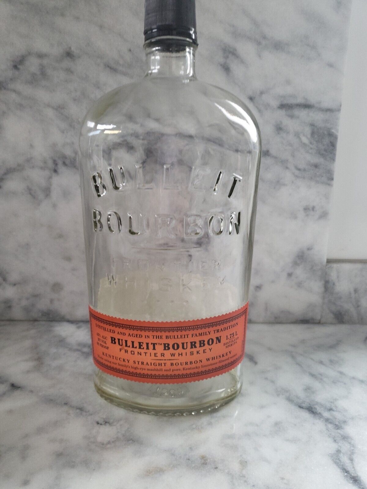 Bulleit Bourbon 1.75L Empty Bottle Decorative