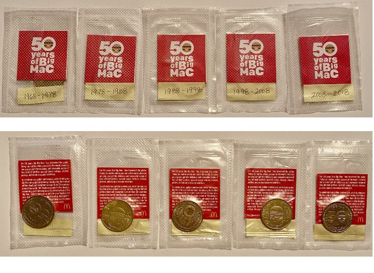 McDonald’s Big Mac Coins – 50 Years Collection McDonald’s Big Mac Coins – 50 Years Collection