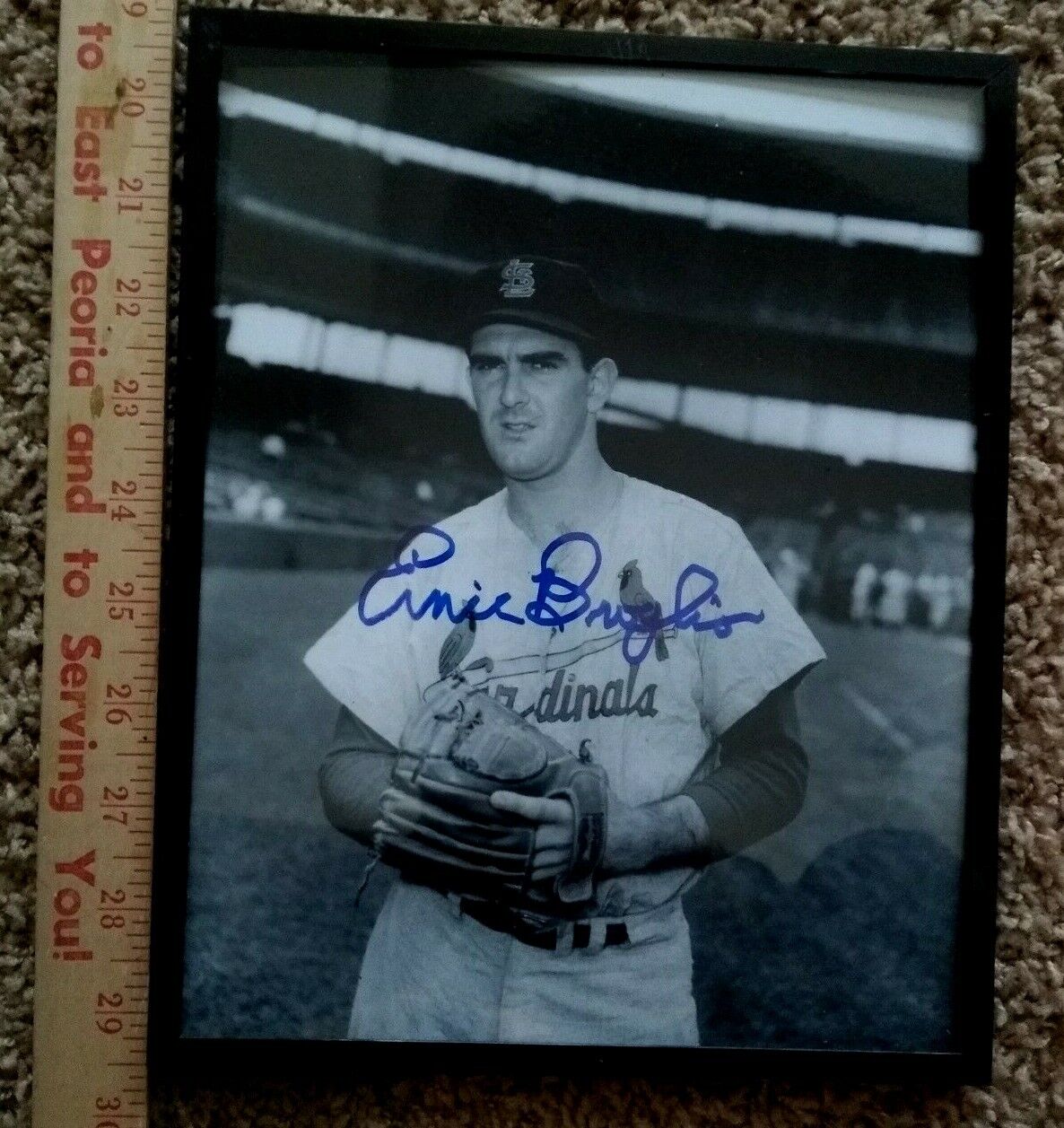 Ernie Broglio Signed Photo St Louis Cardinals Autograph Auto