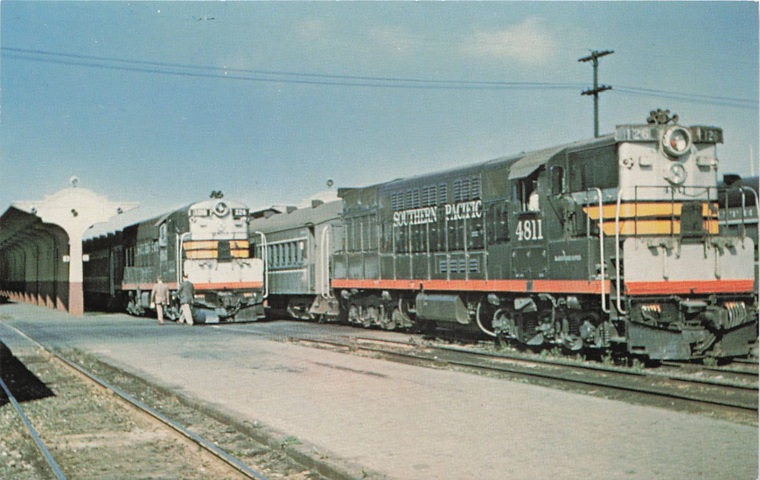 1956 Southern Pacific Railroad Commuter Trains San Francisco CA Postcard 1956 Southern Pacific Railroad Commuter Trains San Francisco CA Postcard