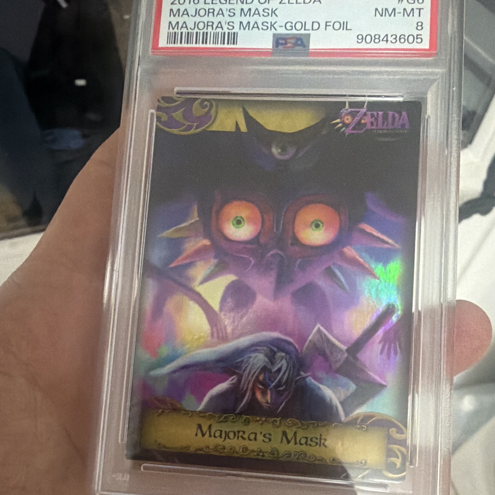 2016 Legend of Zelda Enterplay Majora\'s Mask Gold Foil G6 PSA 8 2016 Legend of Zelda Enterplay Majora\'s Mask Gold Foil G6 PSA 8