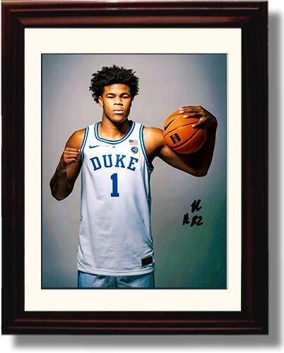16x20 Framed Vernon Carey Spotlight Autograph Replica Print - Duke Blue Devils