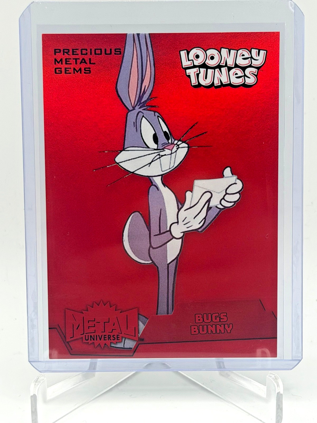 2024 UD Fleer Retro Looney Tunes Bugs Bunny Precious Metal Gems Red PMG /100 2024 UD Fleer Retro Looney Tunes Bugs Bunny Precious Metal Gems Red PMG /100