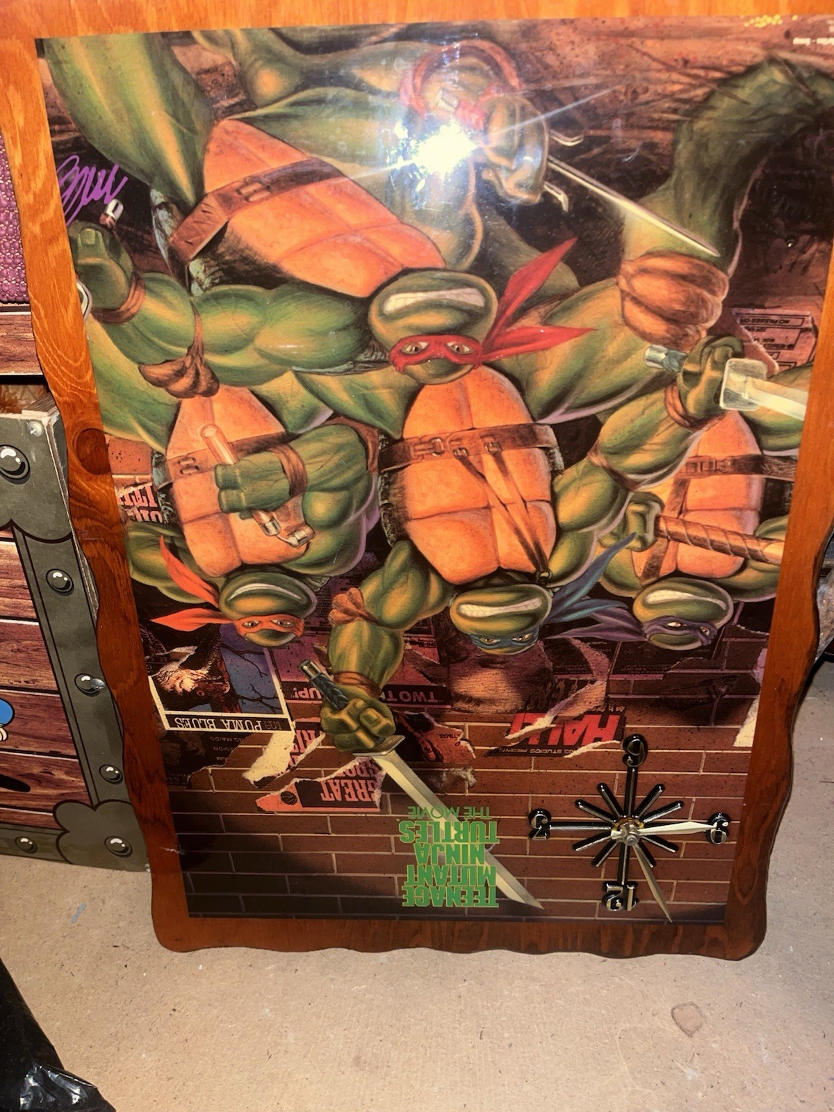 Ninja Turtles Vintage Clock 1989 Ninja Turtles Vintage Clock 1989