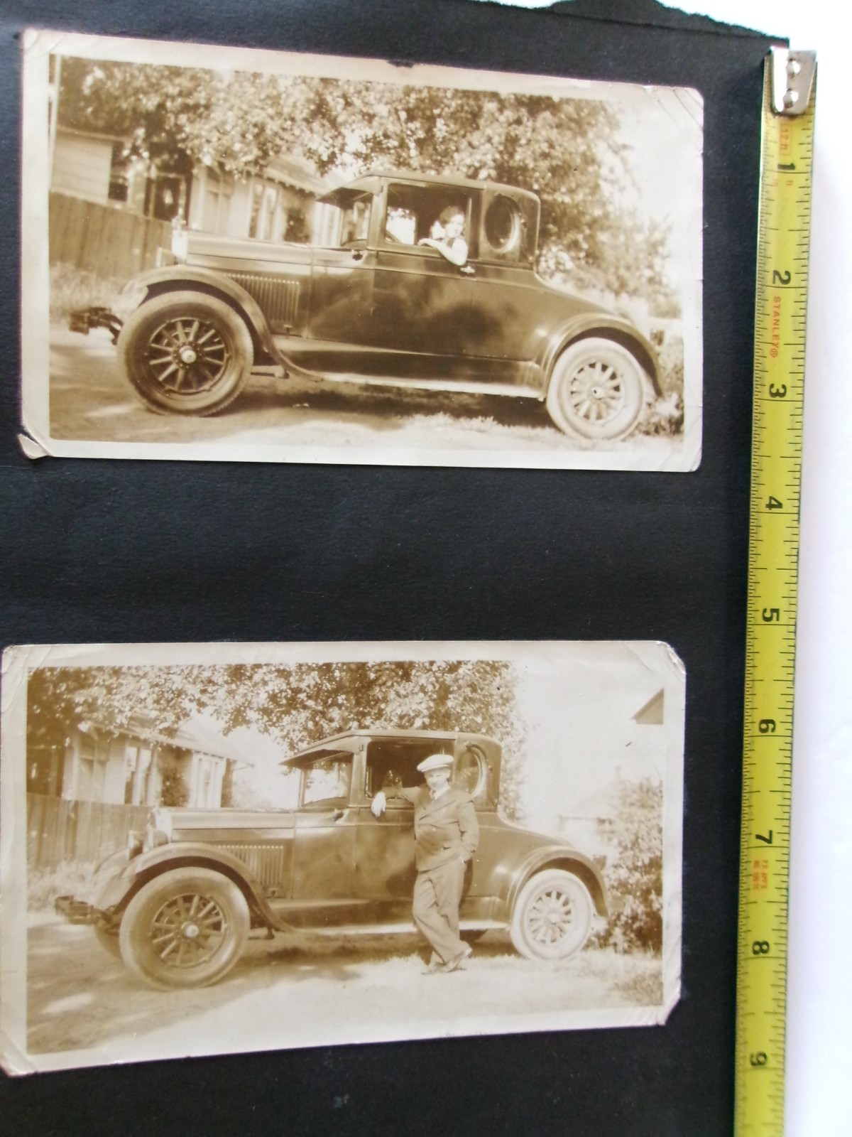 2-Vintage Original Photographs Of An Old Car. 5-3/4\