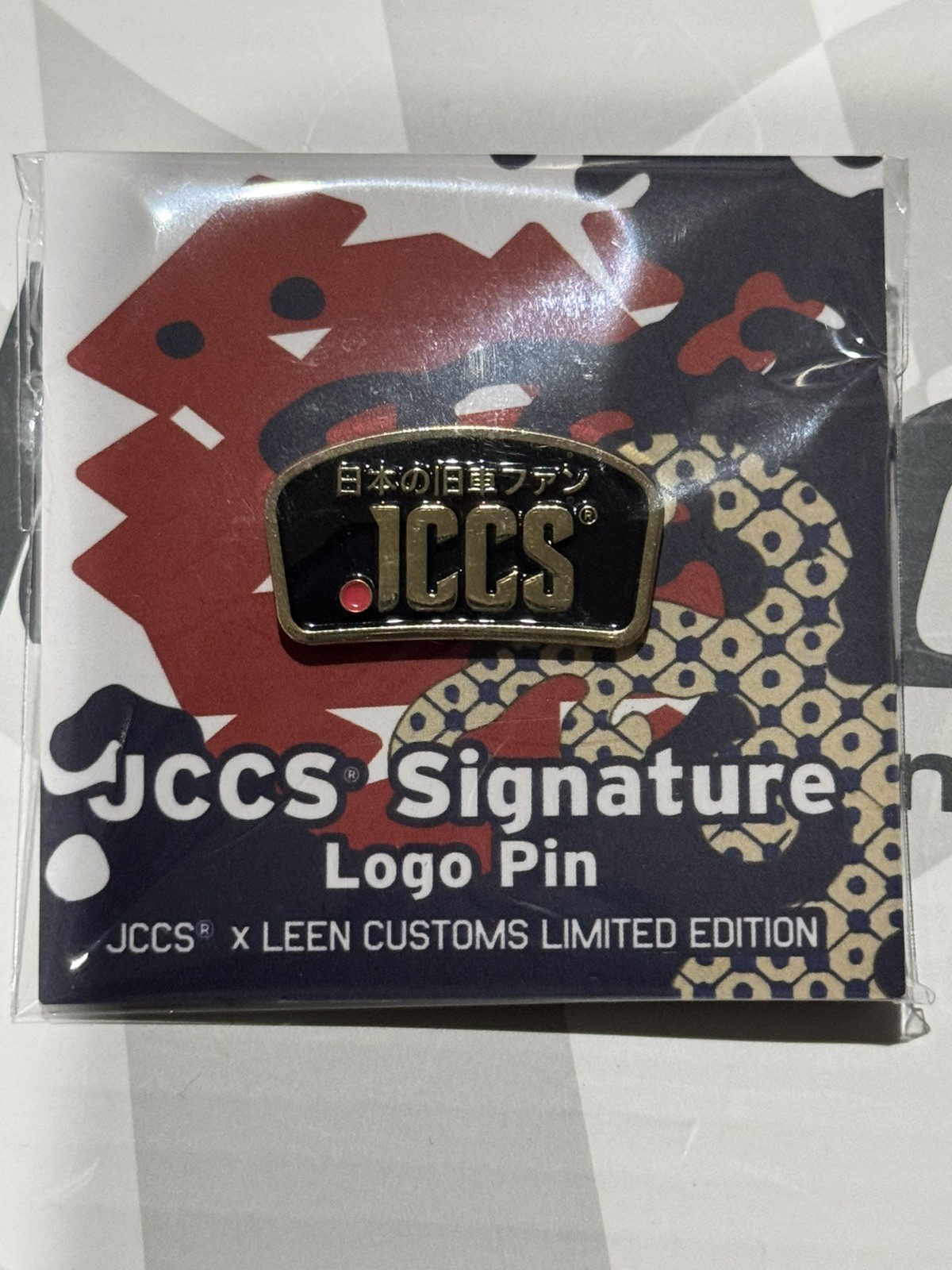 Leen Customs PIN JCCS 2026 Exclusive JDM Gold Logo Limited Edition SoldOut LE100 Leen Customs PIN JCCS 2026 Exclusive JDM Gold Logo Limited Edition SoldOut LE100