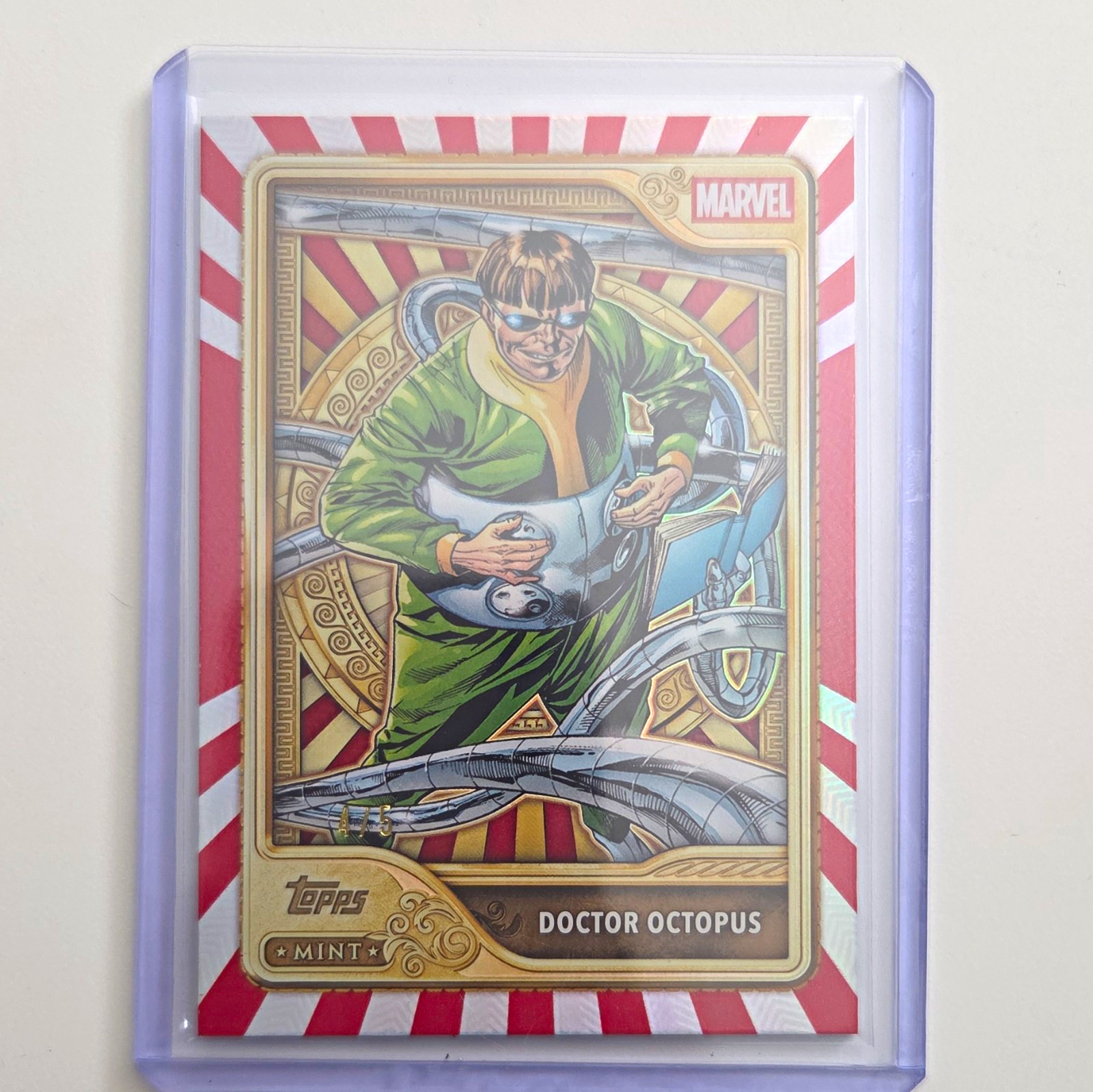 2026 Topps Mint Marvel Doctor Octopus Gold Parallel Insert Card #92 2026 Topps Mint Marvel Doctor Octopus Gold Parallel Insert Card #92