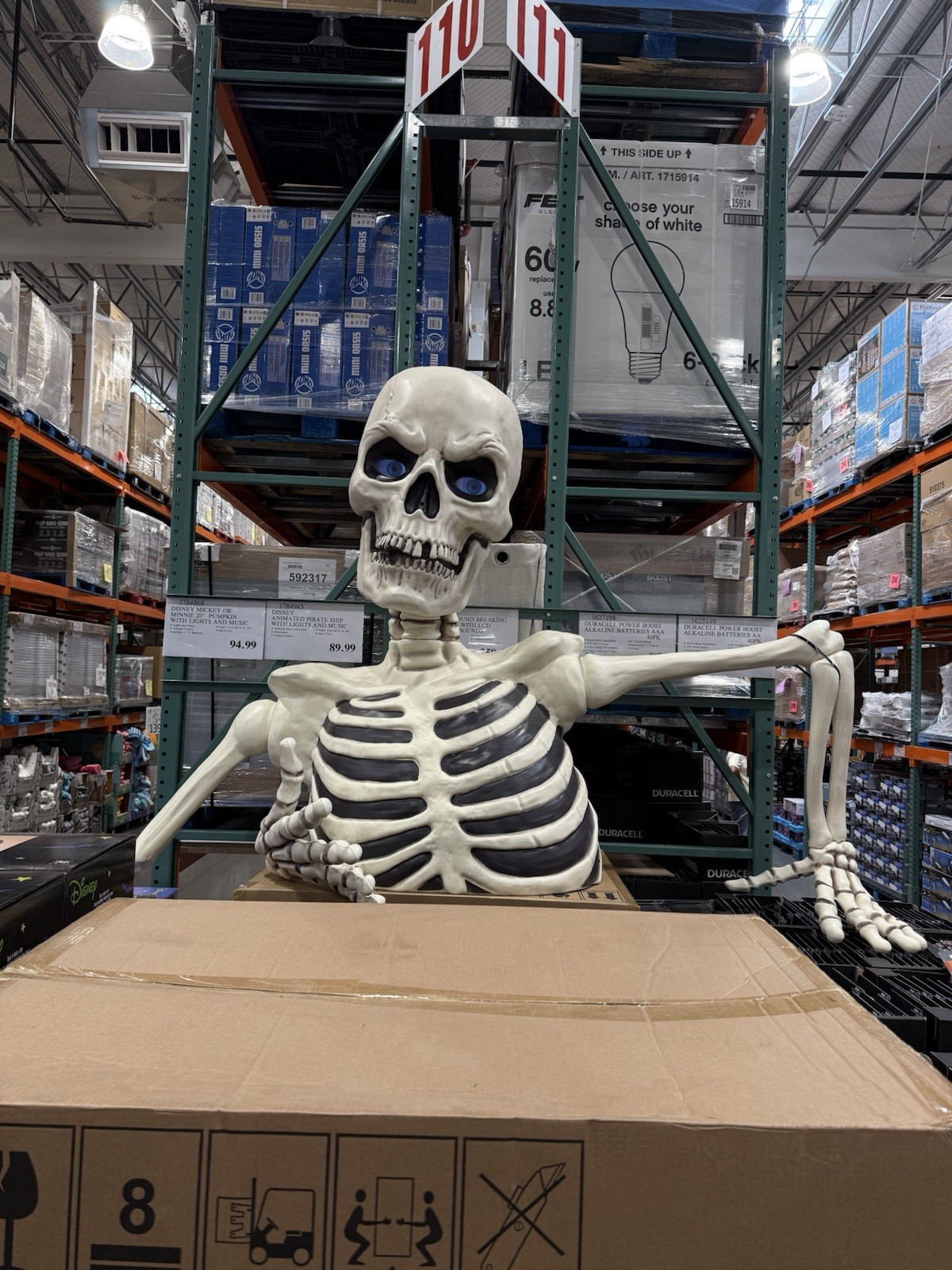 Costco Giant Ground Breaking Skeleton with LCD Eyes and Sound 2026