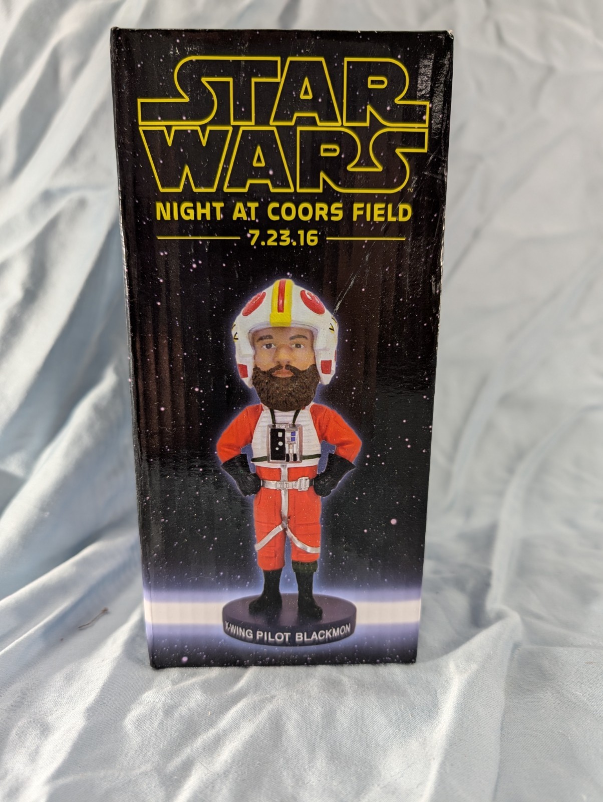 Star Wars Charlie Blackmon X-Wing Pilot Bobblehead Coors Field Exclusive 2016 Star Wars Charlie Blackmon X-Wing Pilot Bobblehead Coors Field Exclusive 2016