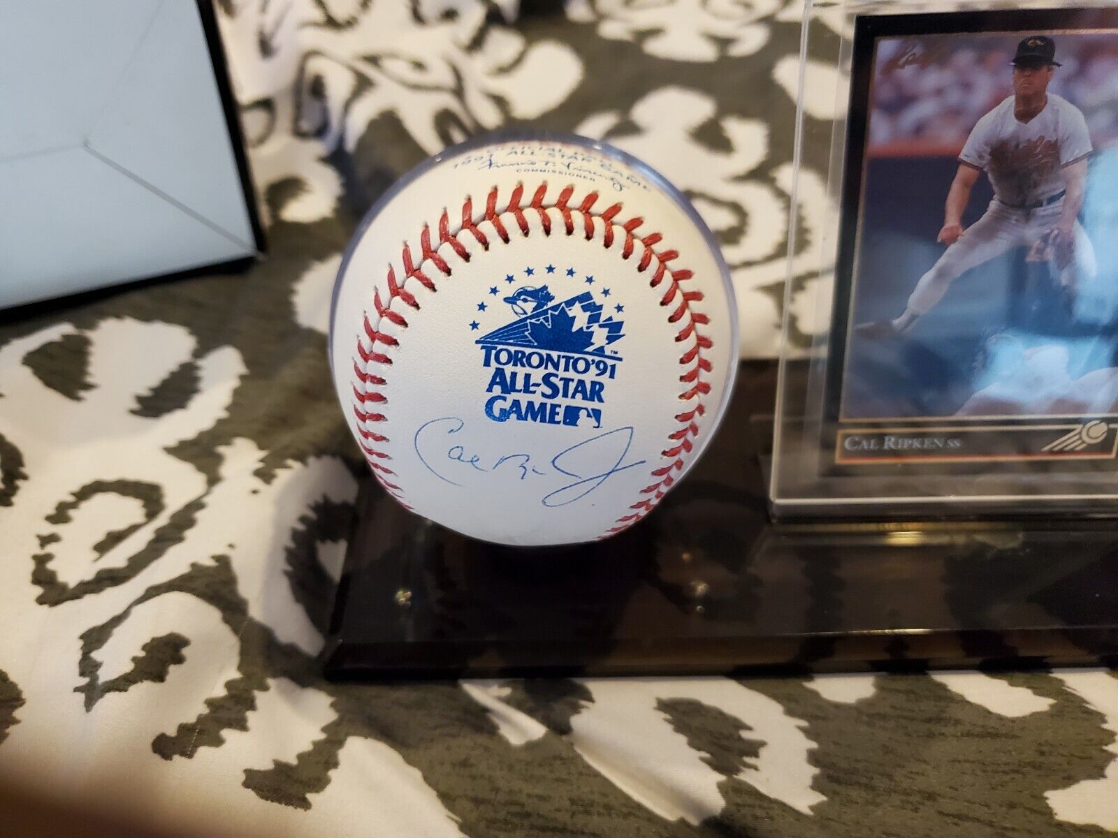Orioles Cal Ripken Jr Autographed Official 1991 Rawlings All Star Game Baseball.