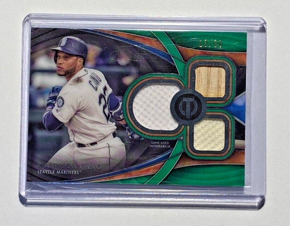 2018 Topps Tribute ROBINSON CANO Triple Jersey/Bat Relic GAME USED /99