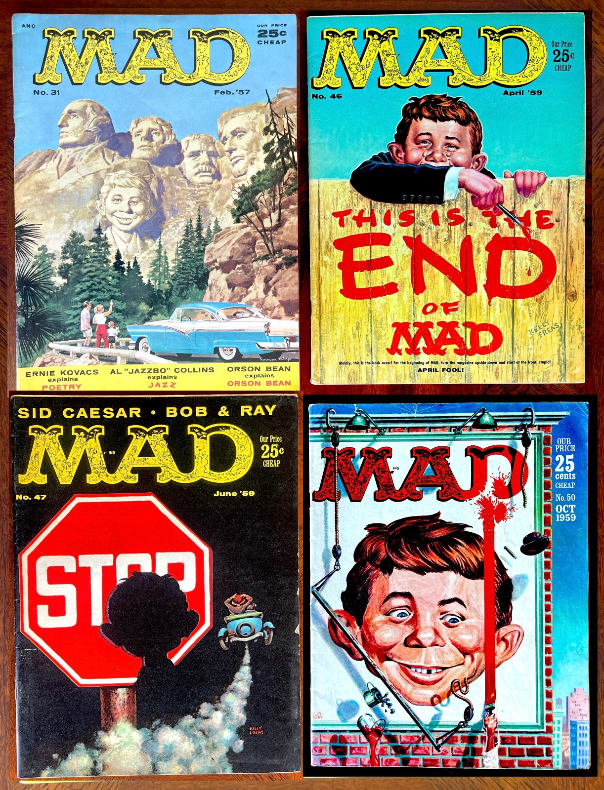 Four MAD MAGAZINES from the 1950s Up to Fine Plus #31, 46, 47, 50 Four MAD MAGAZINES from the 1950s Up to Fine Plus #31, 46, 47, 50