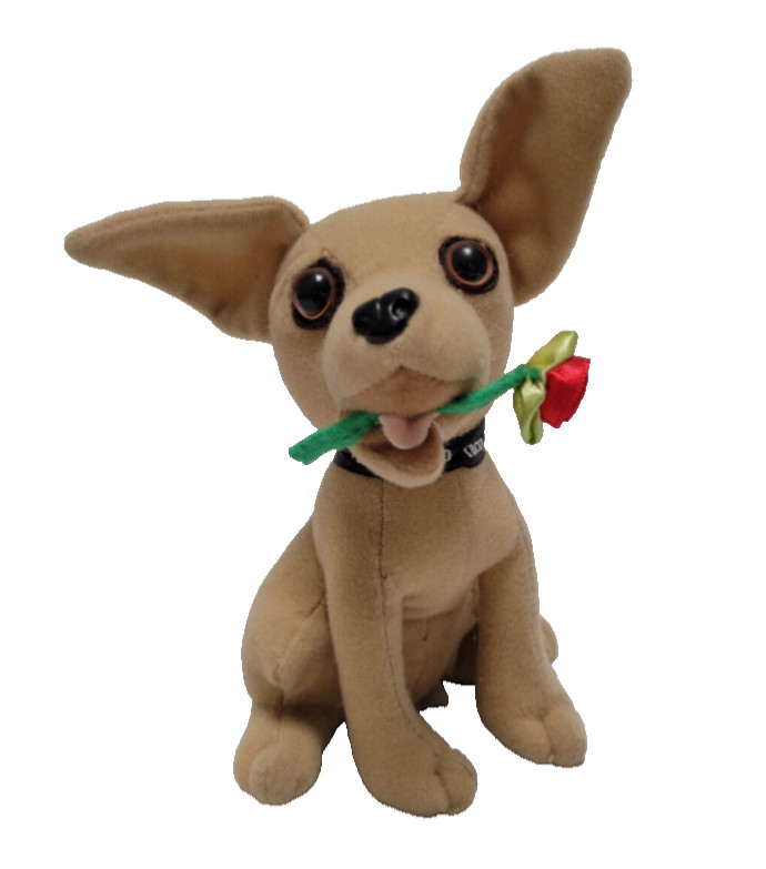 New Vintage Taco bell talking Chihuahua dog rose 6” plush toy stuff I’m In Love