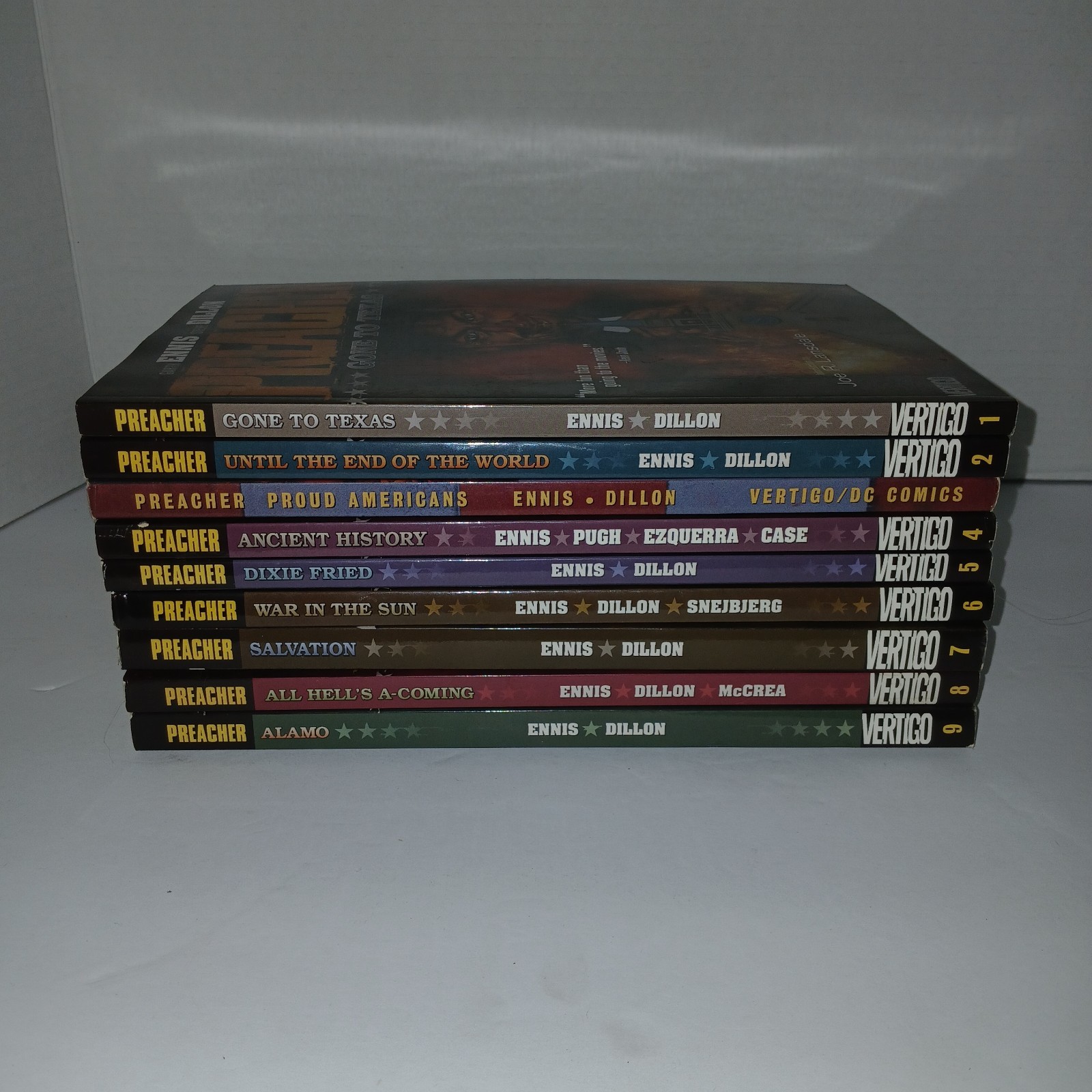Preacher Complete Vol 1-9 TPB Set Garth Ennis Steve Dillon Vertigo DC Comics