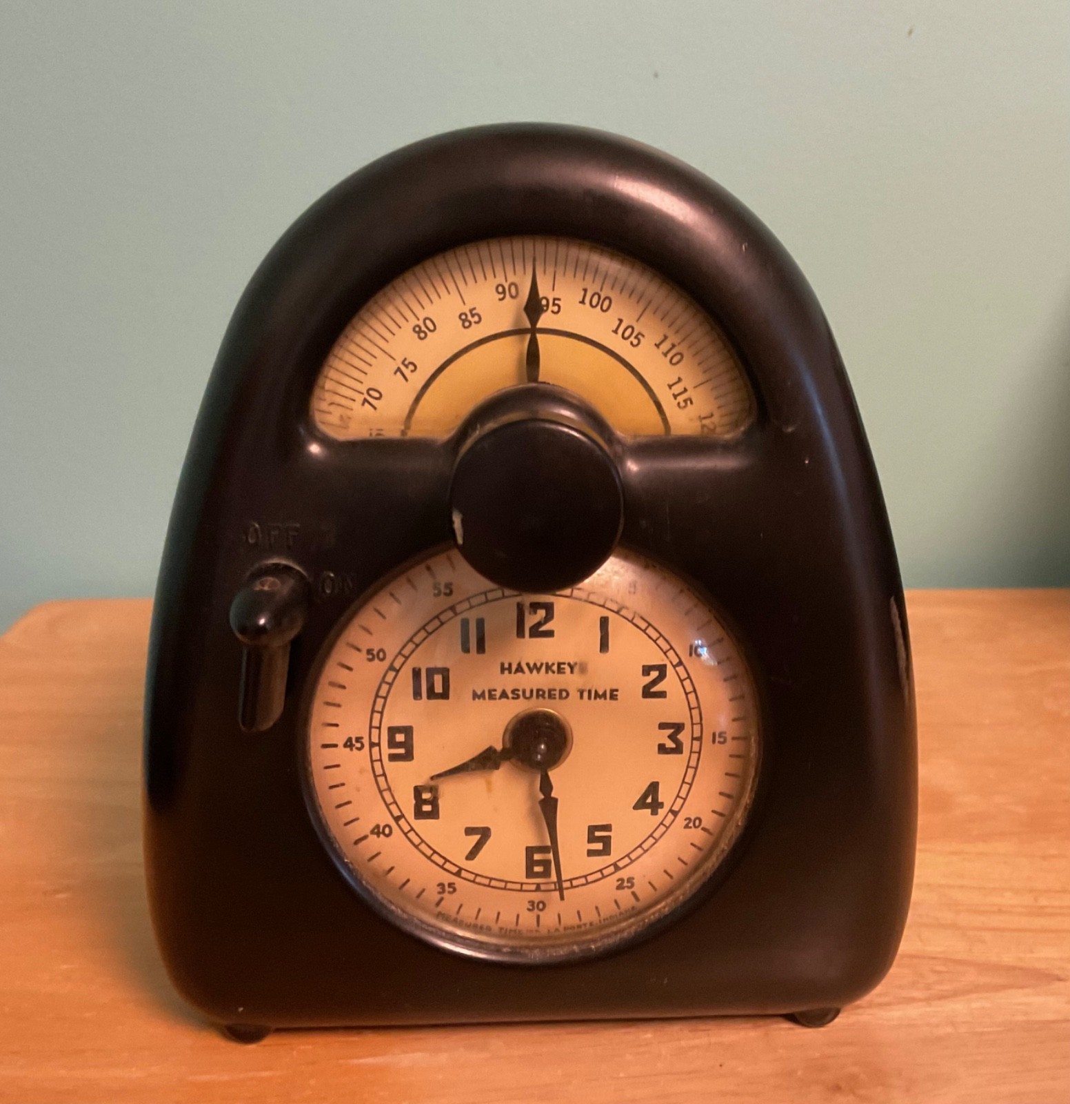 Isamu Noguchi Hawkeye Measured Timer Clock, Works, Watch VIDEO w/SOUND on