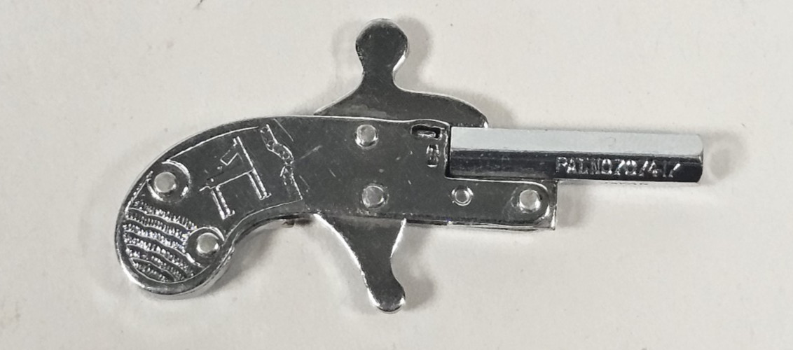 VTG 1950s Japan 2mm Miniature Pistol Mighty Mite Collectible Toy Gun VTG 1950s Japan 2mm Miniature Pistol Mighty Mite Collectible Toy Gun
