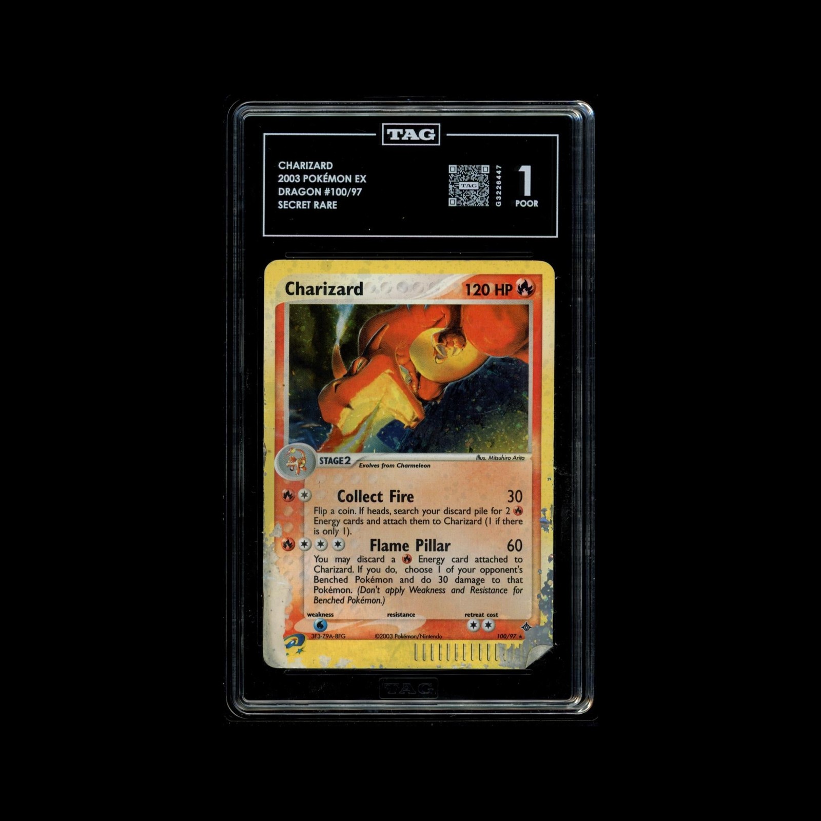 Charizard Holo - Dragon #100/97 - TAG 1 Charizard Holo - Dragon #100/97 - TAG 1
