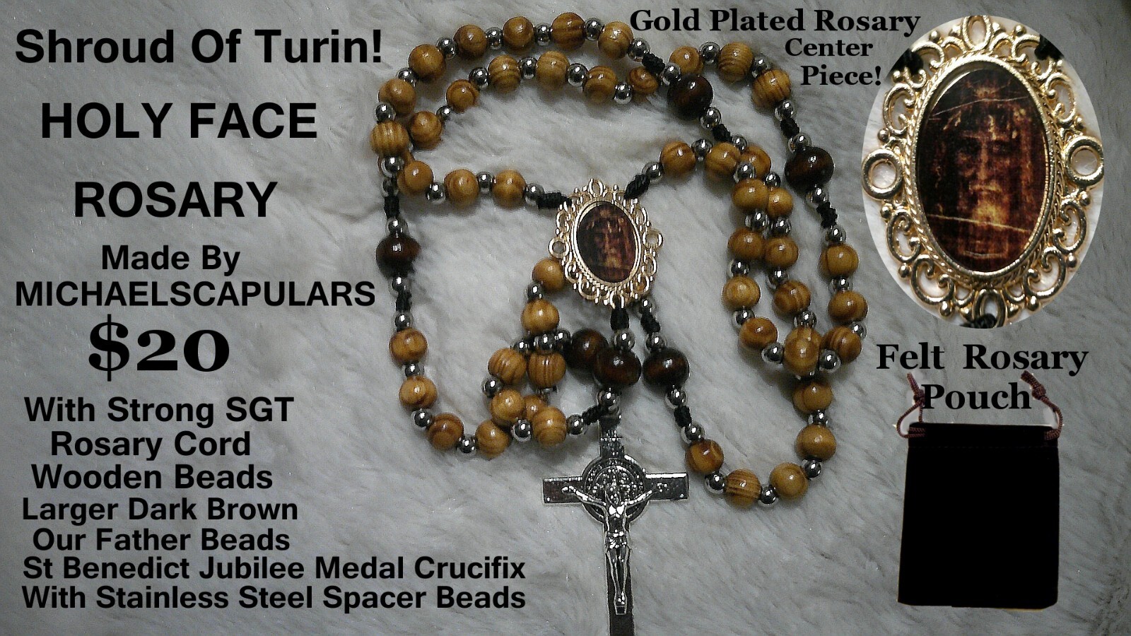 Shroud Of Turin Holy Face Rosary Shroud Of Turin Holy Face Rosary