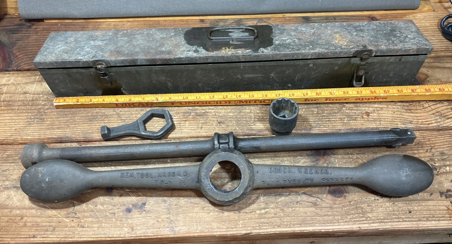 Vintage Ken‑Tool Shock Wrench – With Accessories – Mechanics Tool – USA