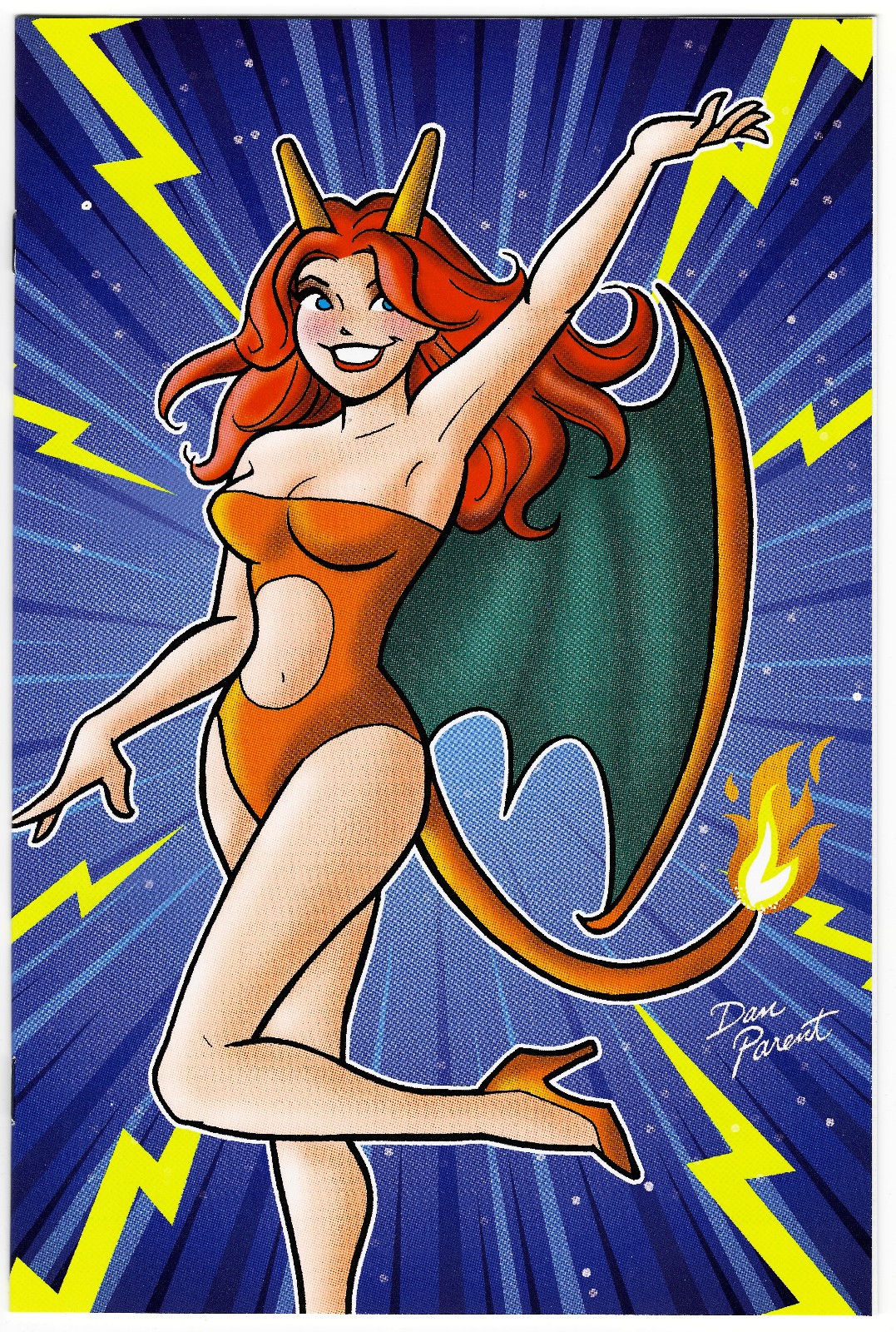 Archie Laugh #166 Dan Parent Cheryl as Charizard Variant NM -Ltd to 150w/ COA Archie Laugh #166 Dan Parent Cheryl as Charizard Variant NM -Ltd to 150w/ COA