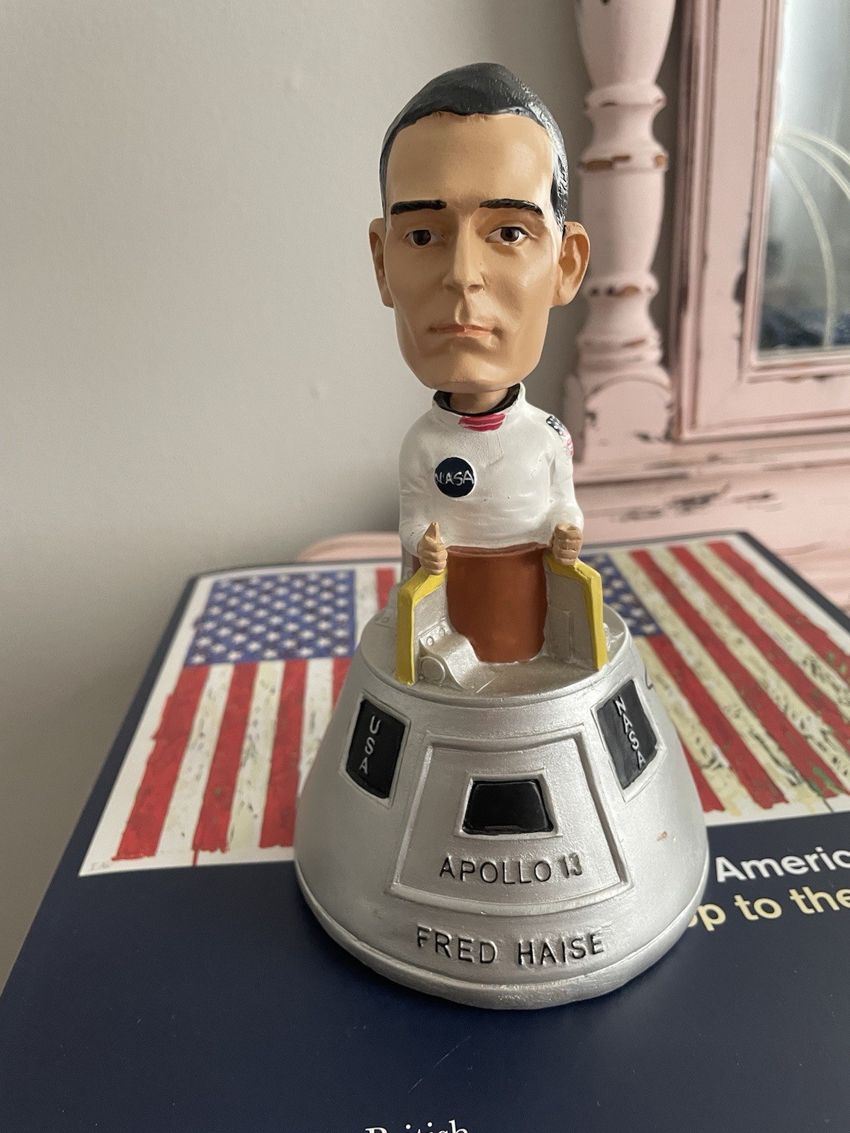 FRED HAISE APOLLO 13 LMP ASTRONAUT SIGNED AUTO LIMITED BOBBLEHEAD FIGURINE JSA FRED HAISE APOLLO 13 LMP ASTRONAUT SIGNED AUTO LIMITED BOBBLEHEAD FIGURINE JSA