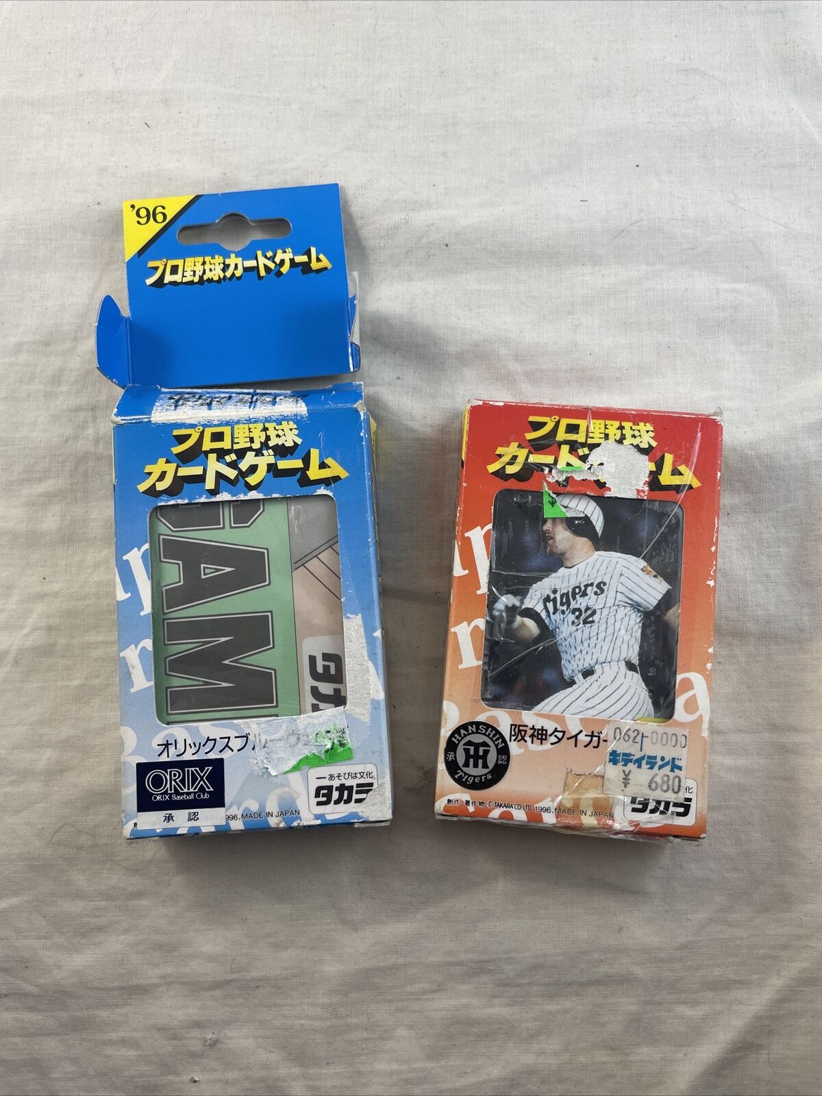 Takara 96 Professional Baseball Card Game Orix Blue Web