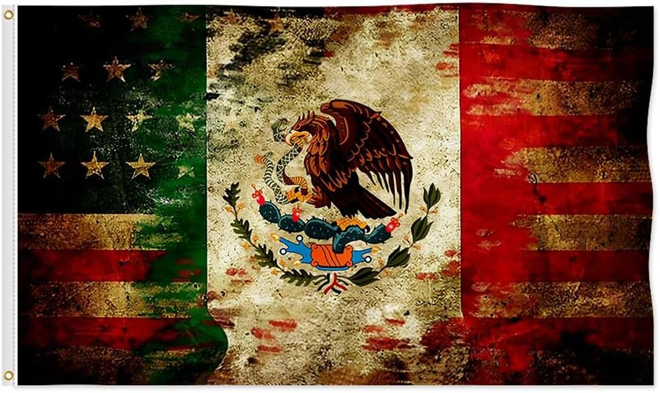 America Mexico Flag USA Mexican Friendship Flag 2X3Ft Fade Proof Vivid Color 100 America Mexico Flag USA Mexican Friendship Flag 2X3Ft Fade Proof Vivid Color 100