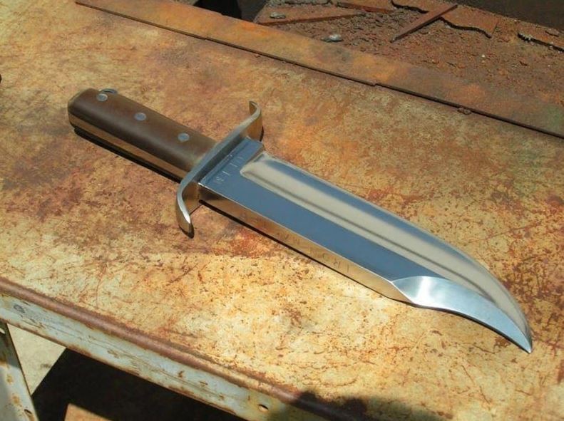 Custom Handmade Massive Steel Heavy Duty Bowie Knife D2 Camping Hunting Custom Handmade Massive Steel Heavy Duty Bowie Knife D2 Camping Hunting