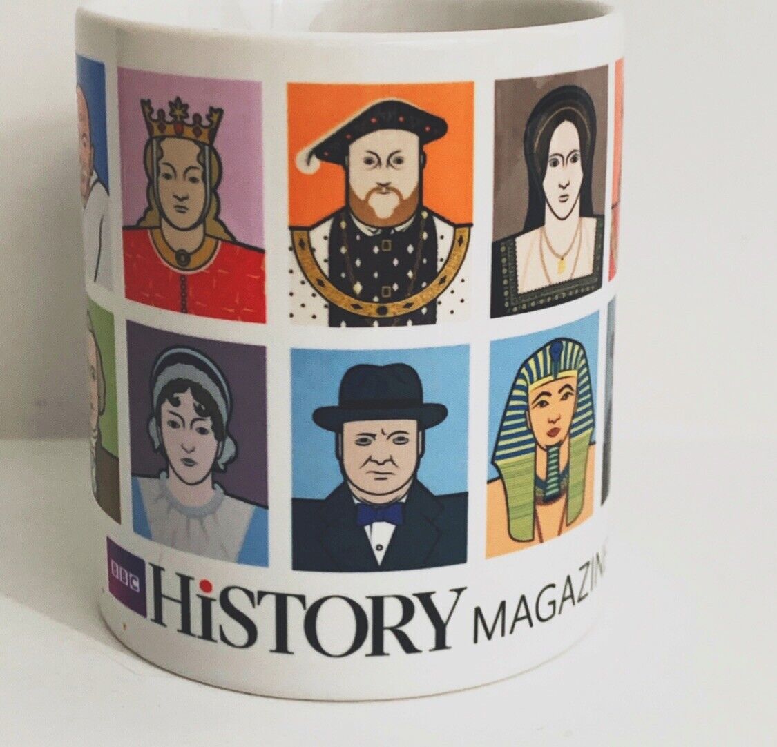 RARE BBC History Mag Coffee Cup Mug Henry VIII Anne Boleyn Richard III And More