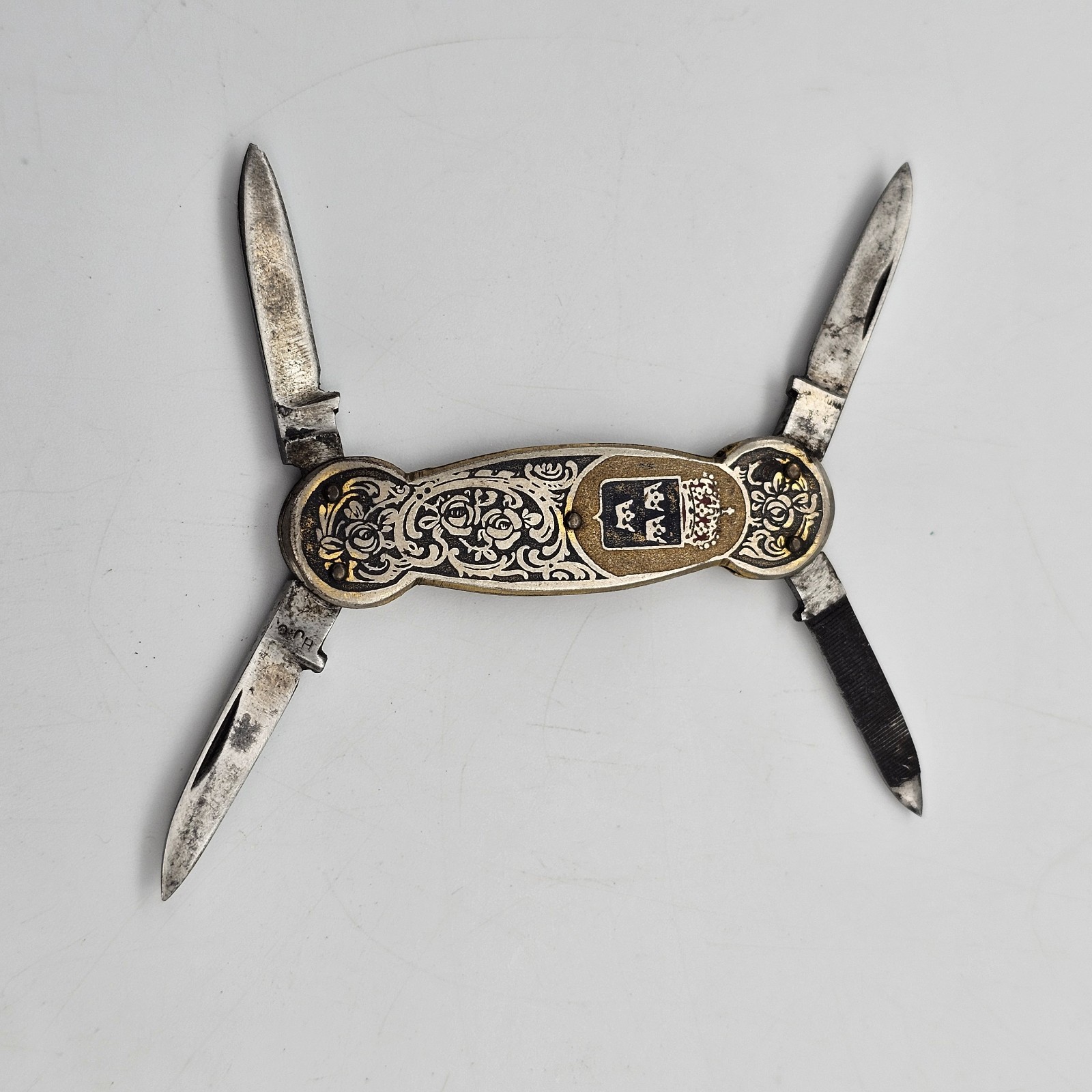 Vintage Emil Olsson Eskilstuna Sweden 4 Blade Gentleman's Pocket Knife