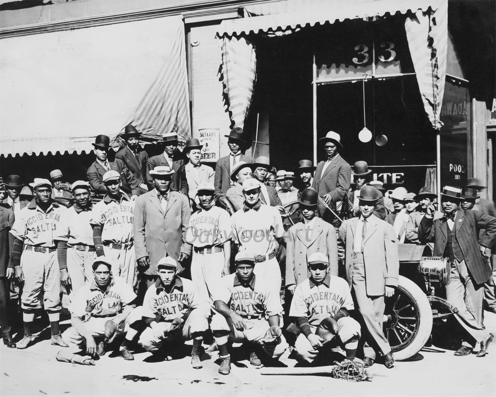 1909 SALT LAKE OCCIDENTALS Baseball Team & Jack Johnson, Vintage Photo Reprint 1909 SALT LAKE OCCIDENTALS Baseball Team & Jack Johnson, Vintage Photo Reprint