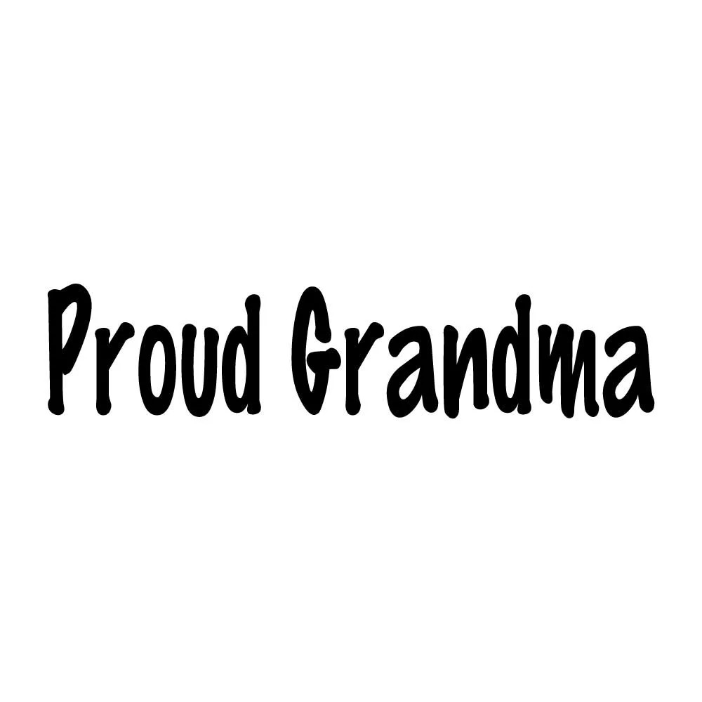 Proud Grandma Decal Sticker Black Die Cut Vinyl Proud Grandma Decal Sticker Black Die Cut Vinyl