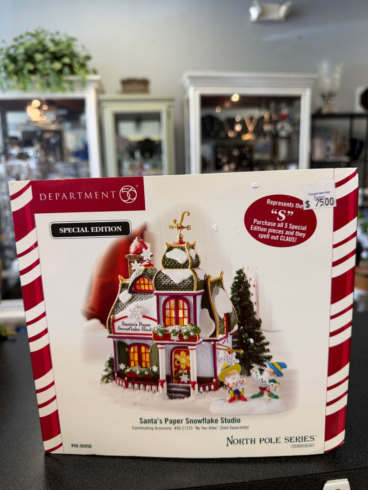 Department 56 North Pole Series Santa\'s Paper Snowflake Studio 56.56956 Department 56 North Pole Series Santa\'s Paper Snowflake Studio 56.56956