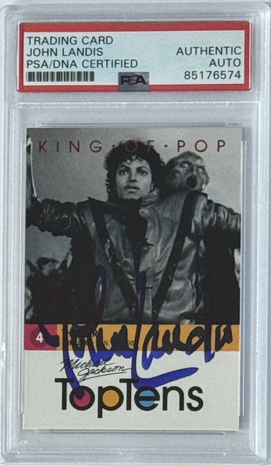 2011 Panini Michael Jackson King Of Pop Thriller John Landis PSA DNA Certified