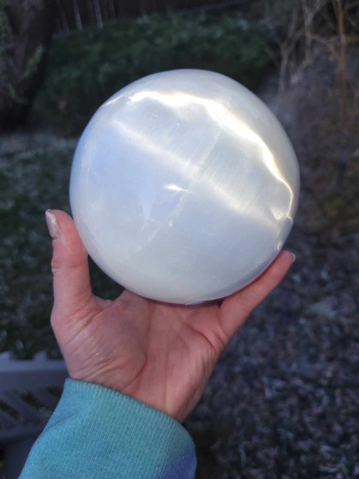 Large Selenite Sphere *crystal ball*