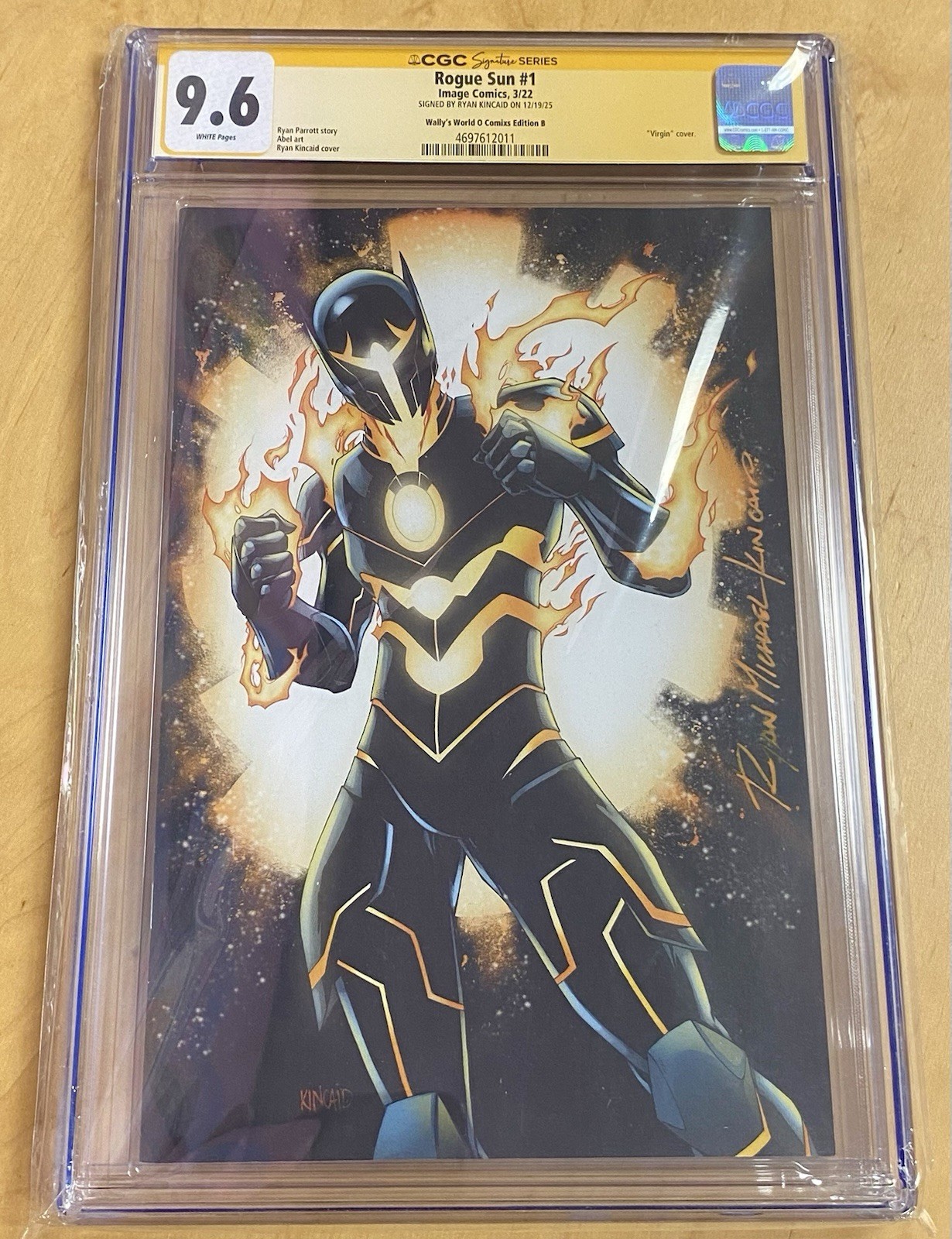 Rogue Sun #1, CGC 9.6, Signed Ryan Kincaid