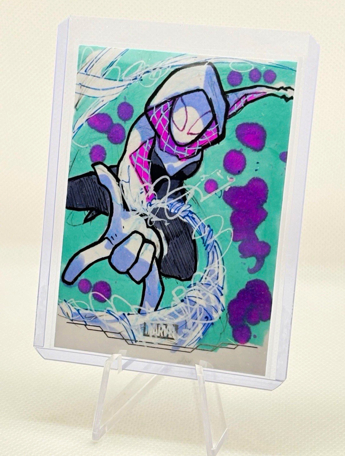 2025 Topps Marvel Studios Chrome Ghost Spider Gwen 1/1 SC Chris Botterill 2025 Topps Marvel Studios Chrome Ghost Spider Gwen 1/1 SC Chris Botterill