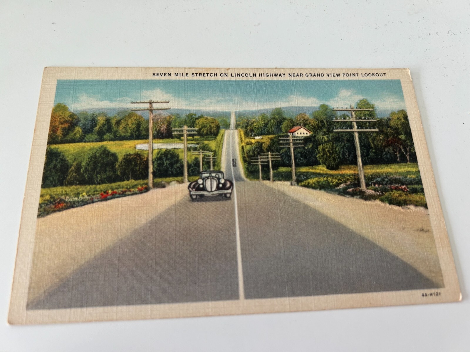 Seven Mile Stretch on Lincoln Highway near Grand View Point Lookout Pennsylvania Seven Mile Stretch on Lincoln Highway near Grand View Point Lookout Pennsylvania