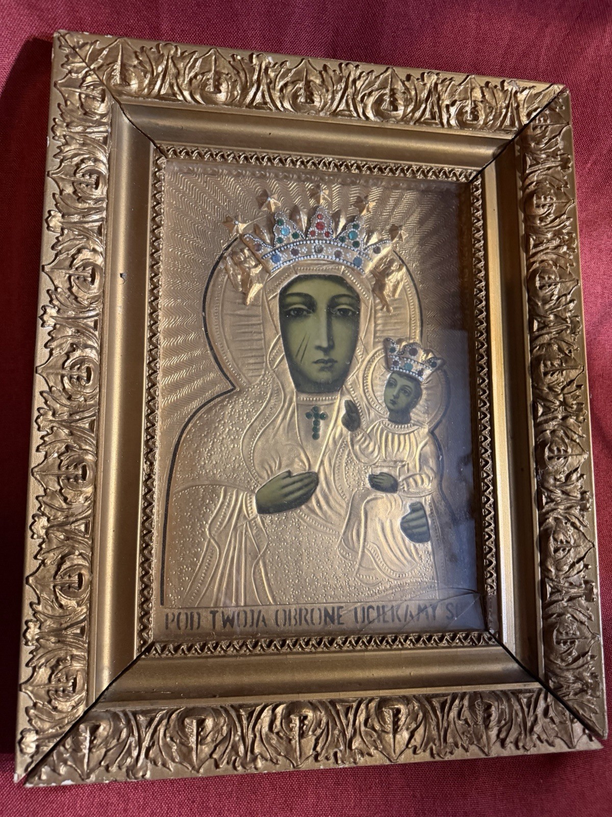 Antique Vintage?Russian Greek ? Icon Virgin Mary And Jesus Orthodox Church Art Antique Vintage?Russian Greek ? Icon Virgin Mary And Jesus Orthodox Church Art