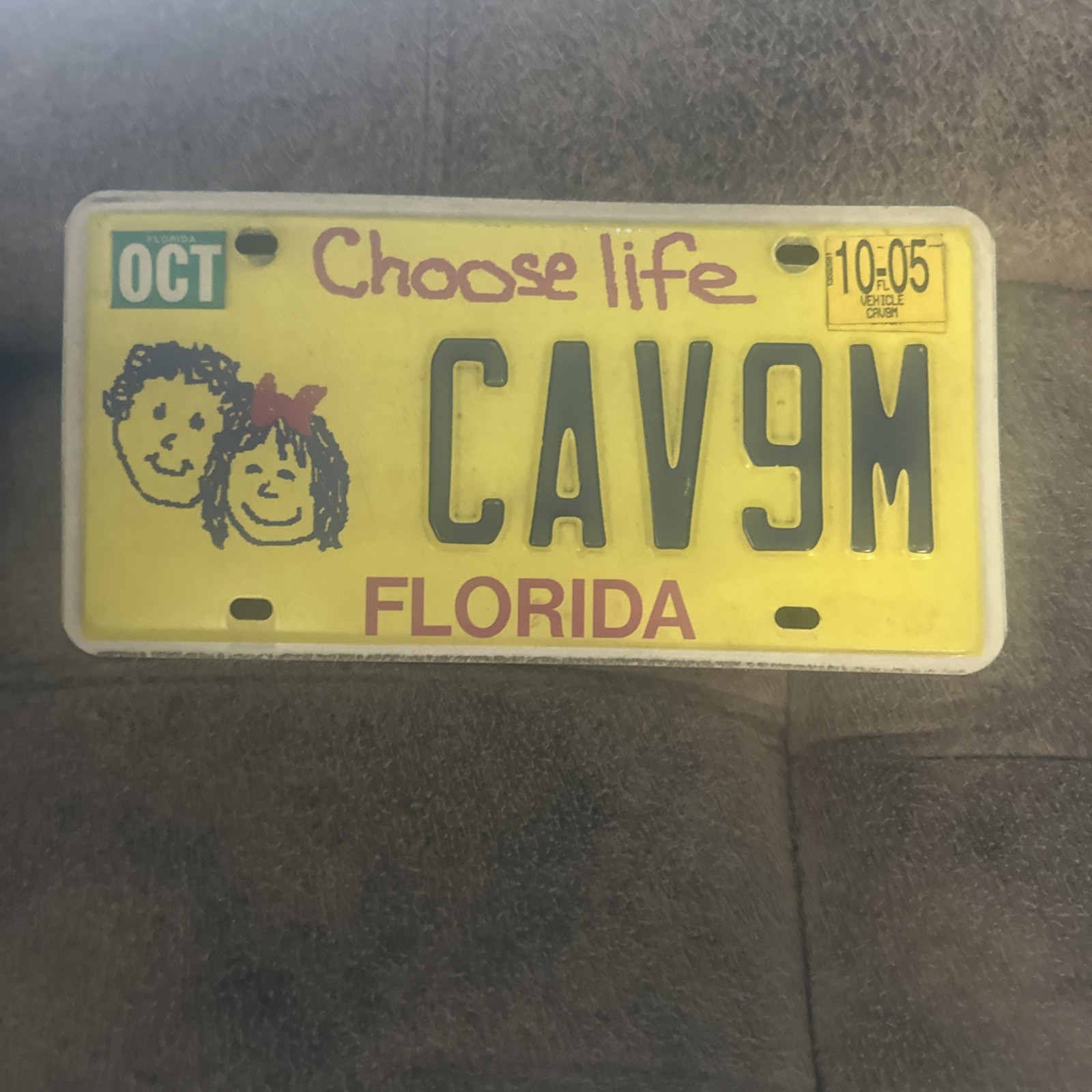 USED 2004 CHOOSE LIFE FLORIDA LICENSE PLATE - USED 2004 CHOOSE LIFE FLORIDA LICENSE PLATE -
